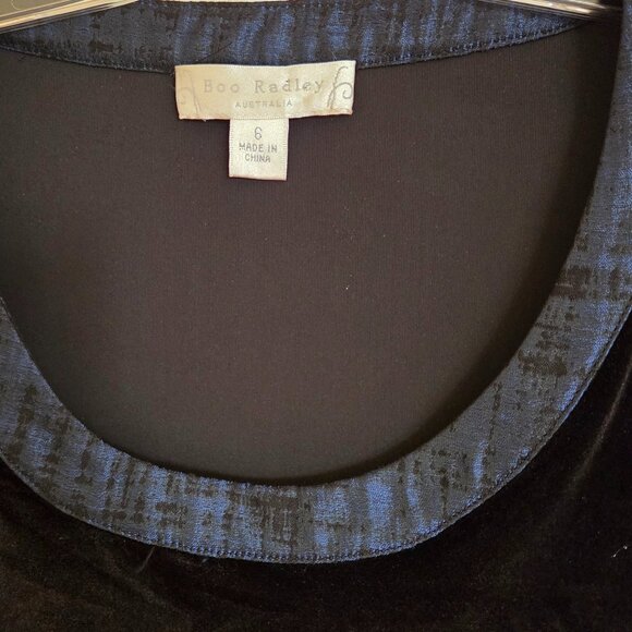 Boo Radley Velvet with Satin Like Textured Skirt - Picture 3 of 5